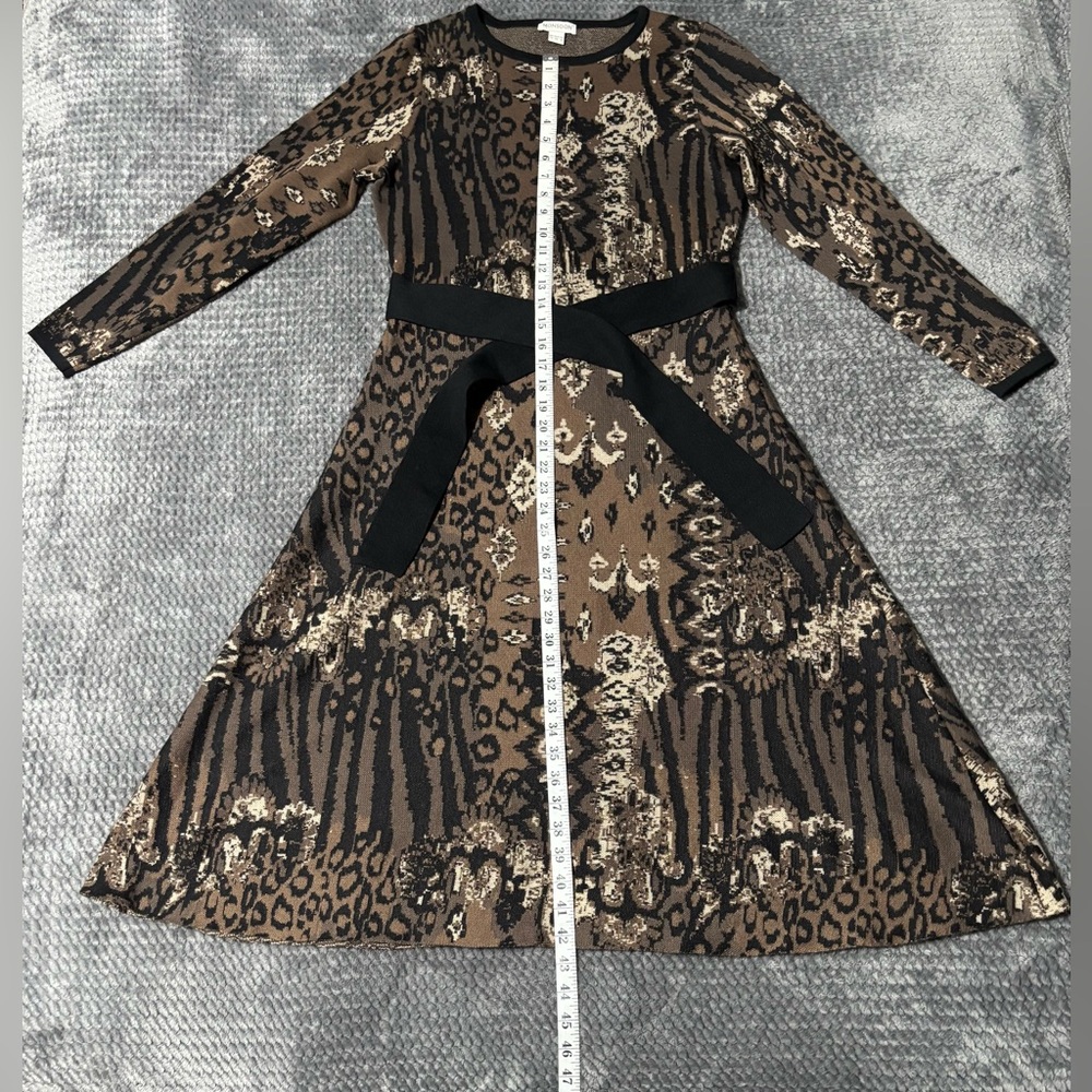 Monsoon Animal Print Long Sleeve Dress - Picture 4 of 9